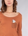 Shop Pocket Dalmatian Scoop Neck Full Sleeve T-Shirt (DL)-Front