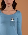 Shop Pocket Dalmatian Scoop Neck Full Sleeve T-Shirt (DL)-Front