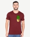 Shop Pocket Design T-Shirt Maronn