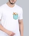 Shop Pocket Design T-Shirt White-Design