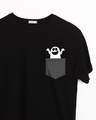 Shop Pocket Ghost Half Sleeve T-Shirt-Front