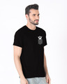 Shop Pocket Ghost Half Sleeve T-Shirt-Design