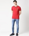 Shop Pocket Jerry Round neck Varsity H/S T-Shirt (TJL)-Full