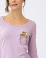 Shop Pocket Jerry Scoop Neck Full Sleeve T-Shirt (TJL)-Front