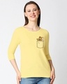 Shop Pocket Jerry (TJL) Women's Round Neck 3/4 Sleeve T-shirt-Front