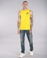 Shop Men's Yellow Pocket Jerry Graphic Printed Vest-Full