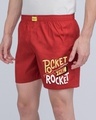 Shop Pocket Me Rocket Side Printed Boxer-Front