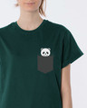 Shop Pocket Panda Boyfriend T-Shirt-Front