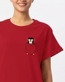 Shop Pocket Penguin Boyfriend T-Shirt-Front