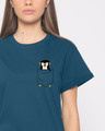 Shop Pocket Penguin Boyfriend T-Shirt-Front