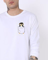 Shop Pocket Penguin Full Sleeve T-Shirt-Front