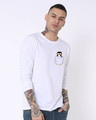 Shop Pocket Penguin Full Sleeve T-Shirt-Design