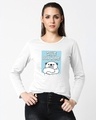 Shop Polar Bear Home Full Sleeves T-Shirt White-Front