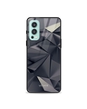 Shop Polygon Printed Premium Glass Cover for OnePlus Nord 2 (Shock Proof, Lightweight)-Front