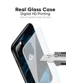 Shop Polygonal Blue Box Premium Glass Case For Google Pixel 7A(Shock Proof, Scratch Resistant)-Full