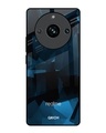 Shop Polygonal Blue Box Premium Glass Case For Realme 11 Pro+ 5G (Shock Proof, Scratch Resistant)-Front