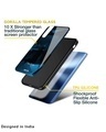 Shop Polygonal Blue Box Printed Premium Glass Case For Realme C33 (Shock Proof,Scratch Resistant)-Design