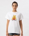 Shop Pooh Keep Smiling Boyfriend T-Shirt (DL)-Front