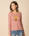 Shop Pooh Keep Smiling Scoop Neck Full Sleeve T-Shirt (DL)-Front