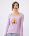 Shop Pooh Keep Smiling Scoop Neck Full Sleeve T-Shirt (DL)-Front