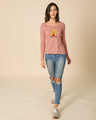 Shop Pooh Keep Smiling Scoop Neck Full Sleeve T-Shirt (DL)-Design