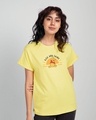 Shop Pooh Rise & Shine Boyfriend T-Shirt (DL) Pastel Yellow-Front