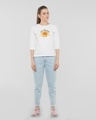 Shop Pooh Rise & Shine Round Neck 3/4th Sleeve T-Shirt (DL) White-Design