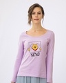 Shop Pooh Xoxo Scoop Neck Full Sleeve T-Shirt (DL)-Front