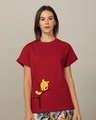 Shop Pooh Zip Boyfriend T-Shirt (DL)-Front