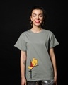 Shop Pooh Zip Boyfriend T-Shirt (DL)-Front