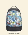 Shop Pop Art Doodle Printed Small Backpack-Front