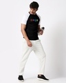 Shop Pop Hope Half Sleeve Raglan T-Shirt Black-White-Design