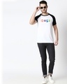 Shop Pop Hope Half Sleeve Raglan T-Shirt White-Black-Design