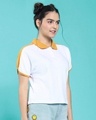 Shop Popcorn Yellow Polo For Women's-Design