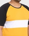 Shop Popcorn Yellow Raglan Color Block T-Shirt