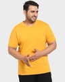 Shop Popcorn Yellow V-Neck T-Shirt-Front