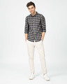 Shop Porpoise Grey Checked Shirt