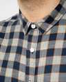 Shop Porpoise Grey Checked Shirt