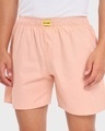 Shop Men's Powder Pink Boxers-Front