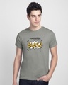 Shop Powered by Fafda Half Sleeve T-Shirt Meteor Grey-Front