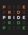Shop Pride India Half Sleeve T-Shirt Jet Black-Full