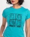 Shop Princess Squad Half Sleeve Printed T-Shirt-Front