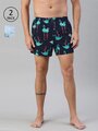 Shop Pack of 2 Men's Multicolor All Over Printed Boxers-Front