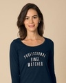 Shop Professional Binge Scoop Neck Full Sleeve T-Shirt-Front