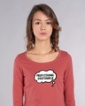 Shop Professional Overthinker Scoop Neck Full Sleeve T-Shirt-Front