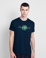 Shop Protect Home Half Sleeve T-Shirt Navy Blue-Front