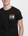Shop Proud Indian Half Sleeve T-Shirt - Jet Black-Front