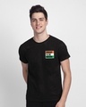Shop Proud Indian Half Sleeve T-Shirt - Jet Black-Design