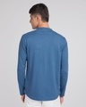 Shop Prussian Blue Full Sleeve Henley T-Shirt-Design