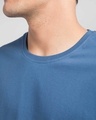 Shop Prussian Blue Half Sleeve T-Shirt